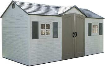 LIFETIME Storage Shed, Side Entry with Windows, 15' X 8'