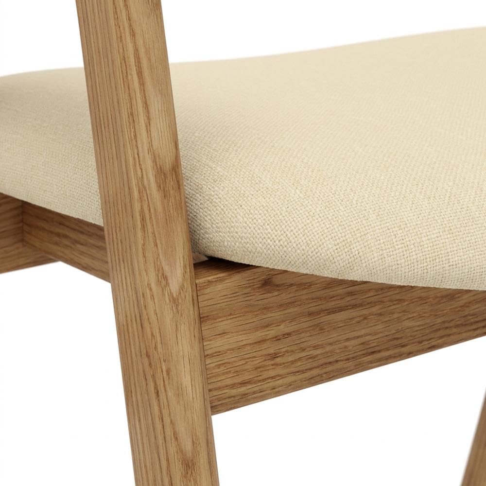 Solid Rubberwood Dining Chairs Set of by Starlight Canyon Home – Rubberwood, Brown, Pack of 2