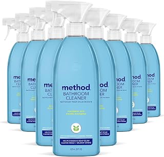 Method Bathroom Cleaner, Eucalyptus Mint, 28 fl oz, 8 Pack