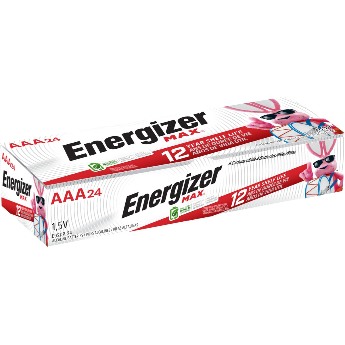 MAX AAA Batteries (24 Pack) by Energizer – 24 Count (Pack of 1), Black/Sliver