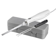 Electric Knife Set with Reciprocating Serrated Blades by Hamilton Beach – 7.3", Stainless Steel, White, Model 74251