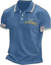 Mens Polo Shirts Short Sleeve Casual Summer Button Down Golf Performance Plus Size Dressy Polo