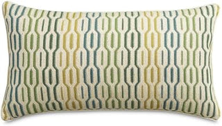 Michael Amini Eden Ashbury Seagrass Oblong Pillow Set of 2 with Soft 100% Polyester Fabric, Durable Construction, Comfortable Support for Sofa, Bed, Couch, Stylish Home Decor