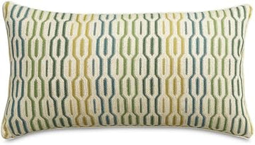 Michael Amini Eden Ashbury Seagrass Oblong Pillow Set of 2 with Soft 100% Polyester Fabric, Durable Construction, Comfortable Support for Sofa, Bed, Couch, Stylish Home Decor