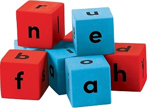 Teacher Created Resources Foam Alphabet Dice, Red/Blue, 20/Pack, 3 Packs (TCR20704-3)