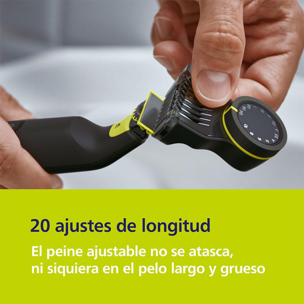 Oneblade Pro 360 F+b Shaver One Size by PHILIPS – One Size, Black and Grey, Model QP6652/61