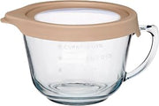 Anchor Hocking Batter Bowl, 2 Quart Glass Mixing Bowl with TrueFit Lid