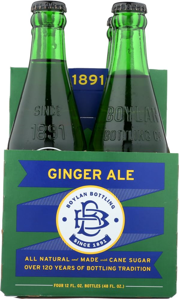 Ginger Ale Soda by Boylan – 12 Ounces, Pack of 24