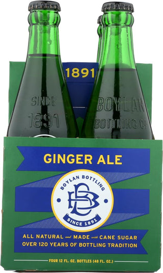 Ginger Ale Soda by Boylan – 12 Ounces, Pack of 24