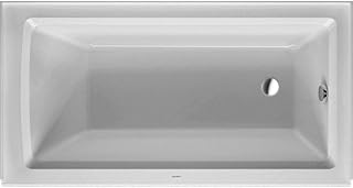 Duravit Architec Alcove 60"x32" Bathtub with Integrated Panel & Flange, Right Drain - 700353000000090