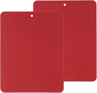 LINDEN SWEDEN Flexible Cutting Board 2-Pack - Lays Flat for Secure Work Surface - Extra-Thick for Durability - BPA-Free and Food-Safe (Red)