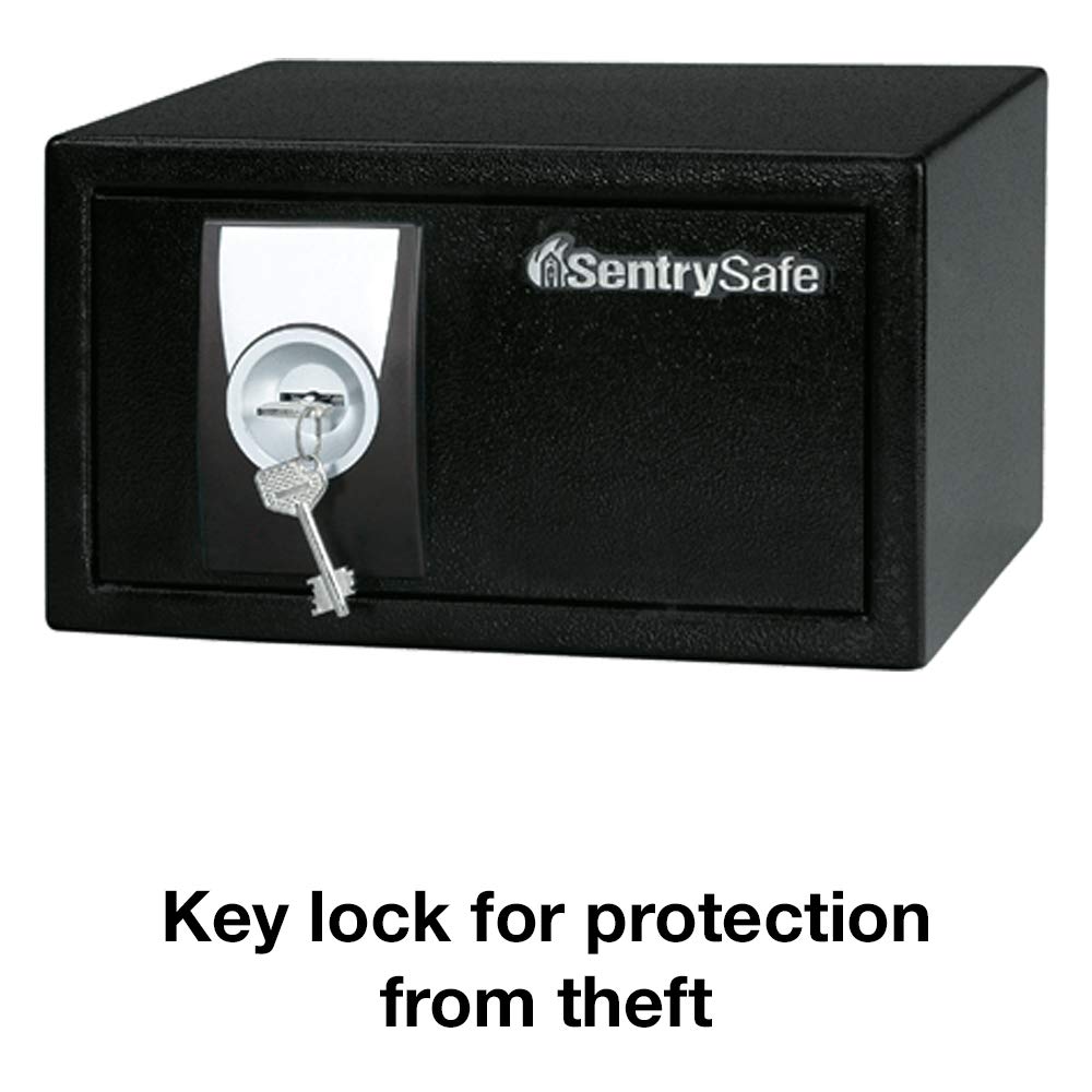 SentrySafe 0.35 Cubic Feet / Classical key type / Black Cabinet Safes