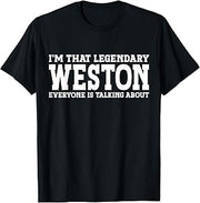 Weston Surname Funny Team Family Last Name Weston T-Shirt