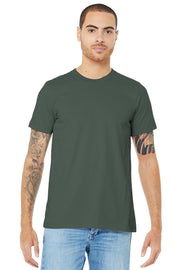 Bella + Canvas Small / Military Green / Airlume Cotton Crew Tee T-Shirts