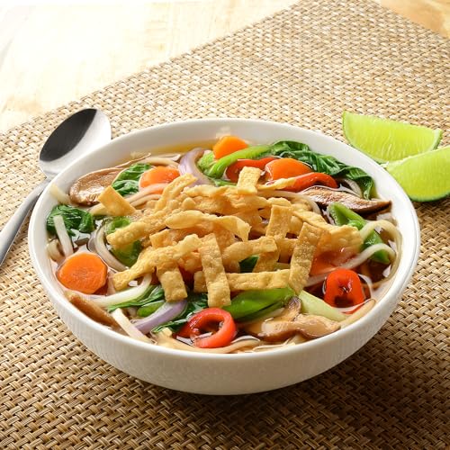 Fresh Gourmet Wonton Strips / Garlic Ginger / 3.5 Ounce (Pack of 9) Salad Toppings