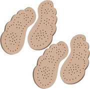 CLISPEED 2 Pairs Non-Slip High Heel Half Insoles Front Sole Pads Beige Sweat Absorbent Thin Lambskin Forefoot Cushions for Warm Weather Foot Comfort