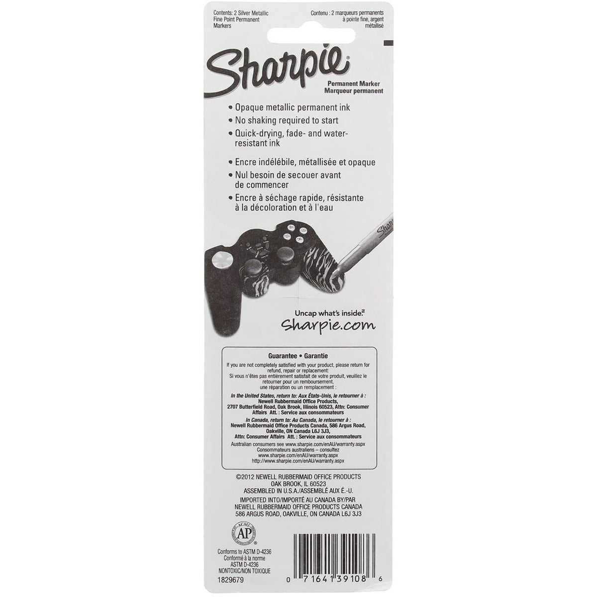 Sharpie 1 Count (Pack of 12) / Fine,Permanent / Silver Permanent Markers