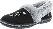 Skechers Bobs Too Cozy Meow PJ's Womens Shoes Size 7.5, Color: Black
