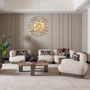Bristol Point Brown Armless Chair by Michael Amini – Solid; Manufactured Wood, Saddle Brown, Model LFR-BSTL830-FWN-226