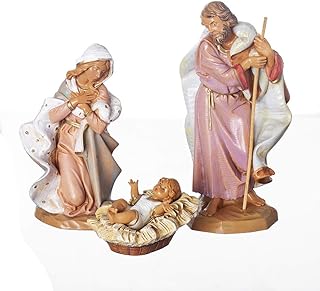 Fontanini Nativity Figure, 3 pc Holy Family Set, 7.5" Scale
