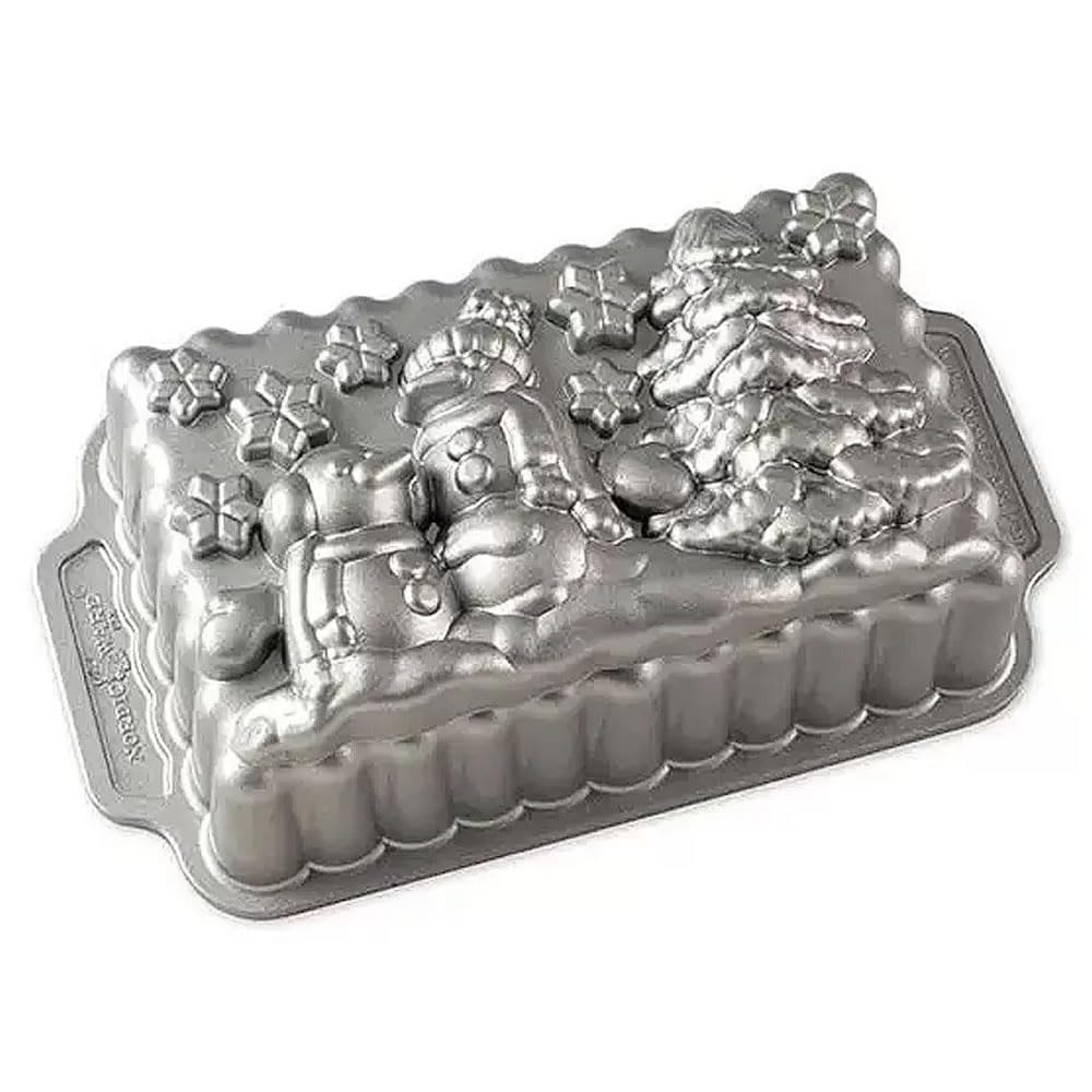 Winter Wonderland Loaf by Nordic Ware – 6-Cup, 6.0 cups, Aluminum, Silver, Model 93048