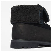 Women's Authentic Mid Warm Lined Waterproof Boot by Timberland – 6.5, Leather, Black