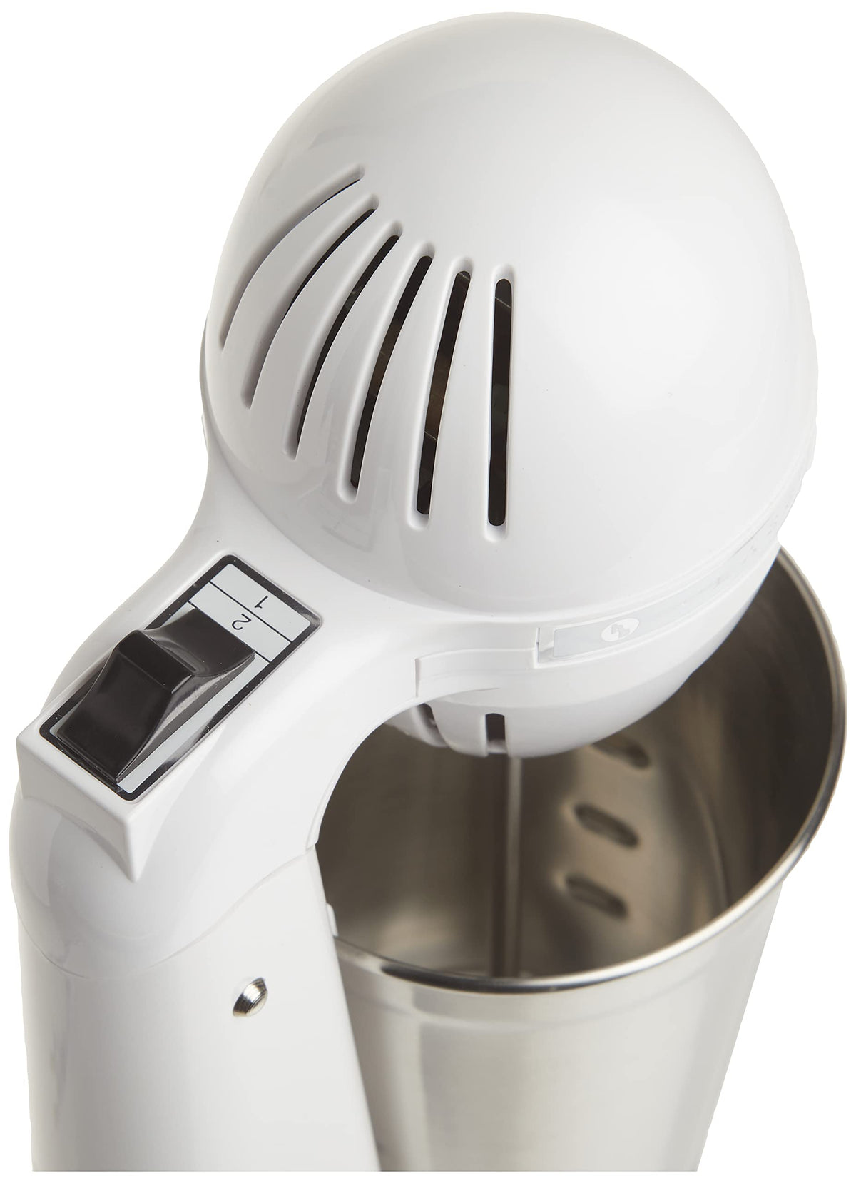 DrinkMaster Electric Drink Mixer by Hamilton Beach – Extra-Large 28 oz., 28.0 ounces, Stainless Steel, White, Model 727B