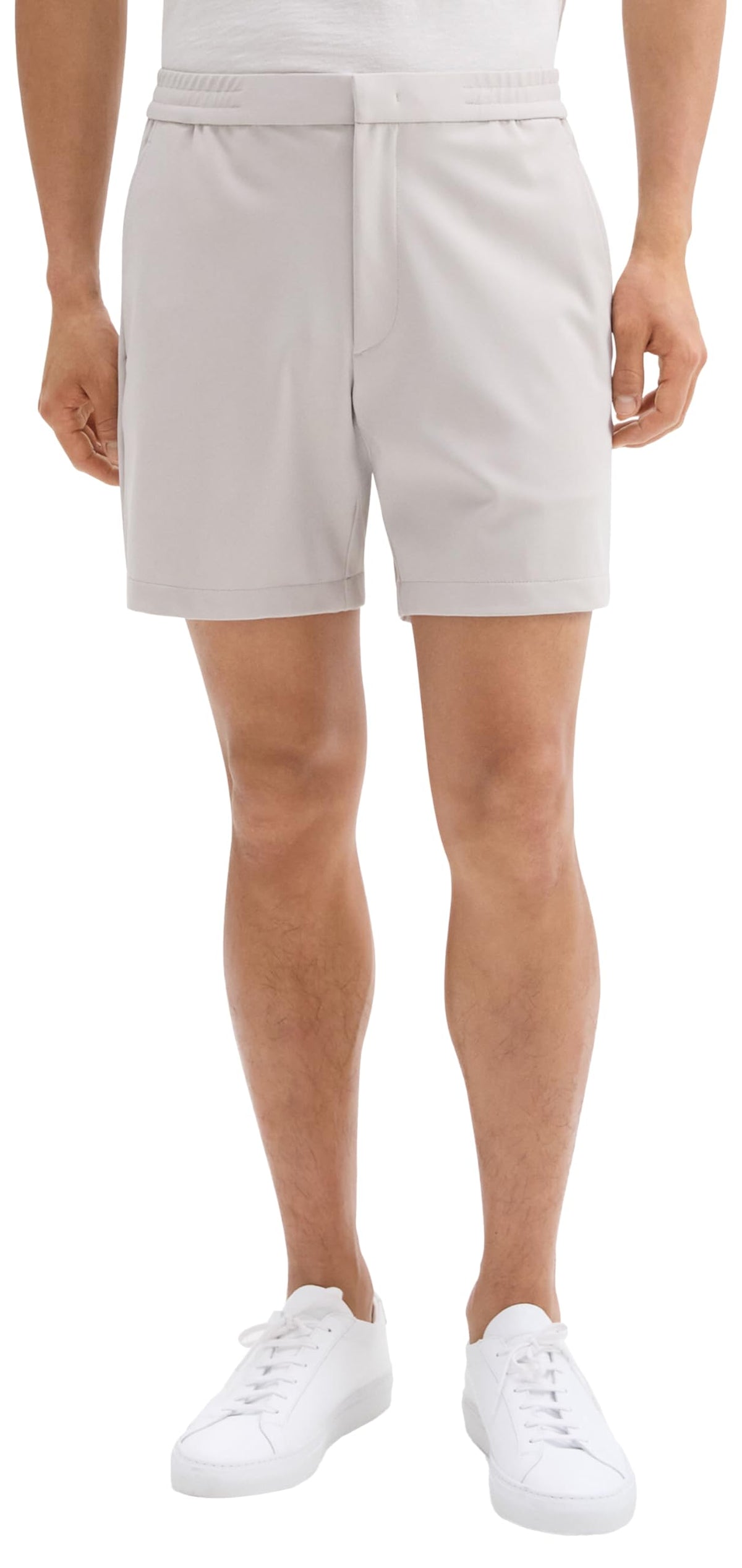 Men's Curtis Be S 6h in Precision Ponte by Theory – Fog, Model M0597201