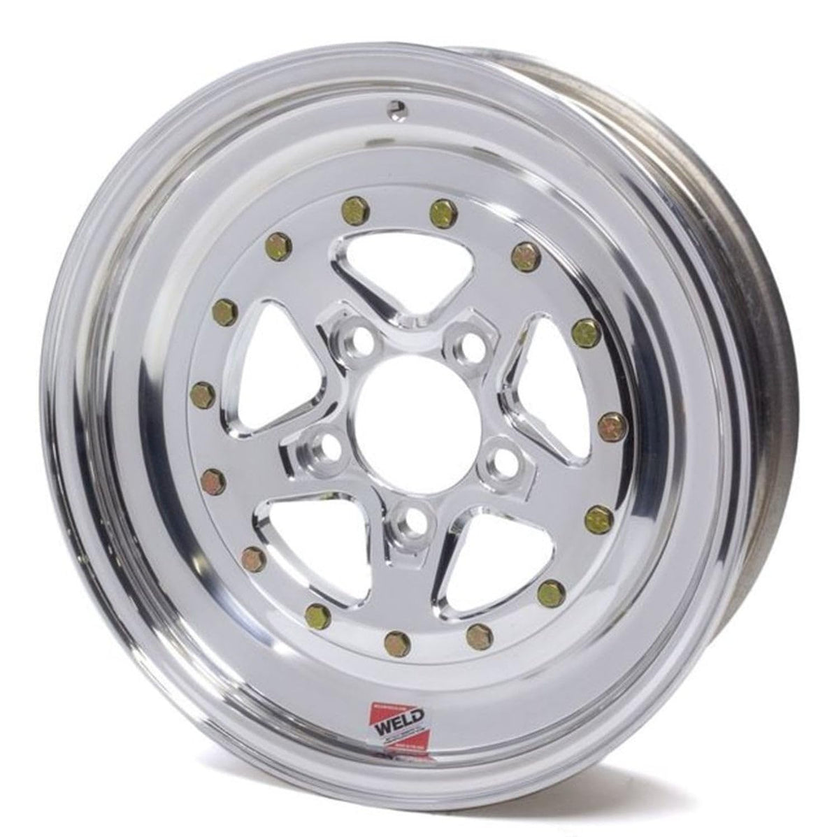 Wheel, Alumastar, 15 x 4 in, 1.750 in Backspace, 5 x 4.50 in Bolt Pattern, Aluminum, Polished, Each by Weld Racing – Stock, Aluminum, Silver, Model 88-504202