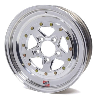 Wheel, Alumastar, 15 x 4 in, 1.750 in Backspace, 5 x 4.50 in Bolt Pattern, Aluminum, Polished, Each by Weld Racing – Stock, Aluminum, Silver, Model 88-504202