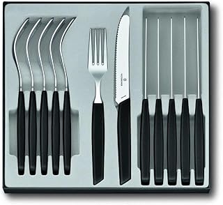 Victorinox Swiss Army Swiss Modern 12-piece Table Set with Tomato Knife (Black)