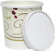 Solo KHB16A-J8000 16 oz Symphony Paper Food Container and Lid (Case of 250 Containers w/Lids)