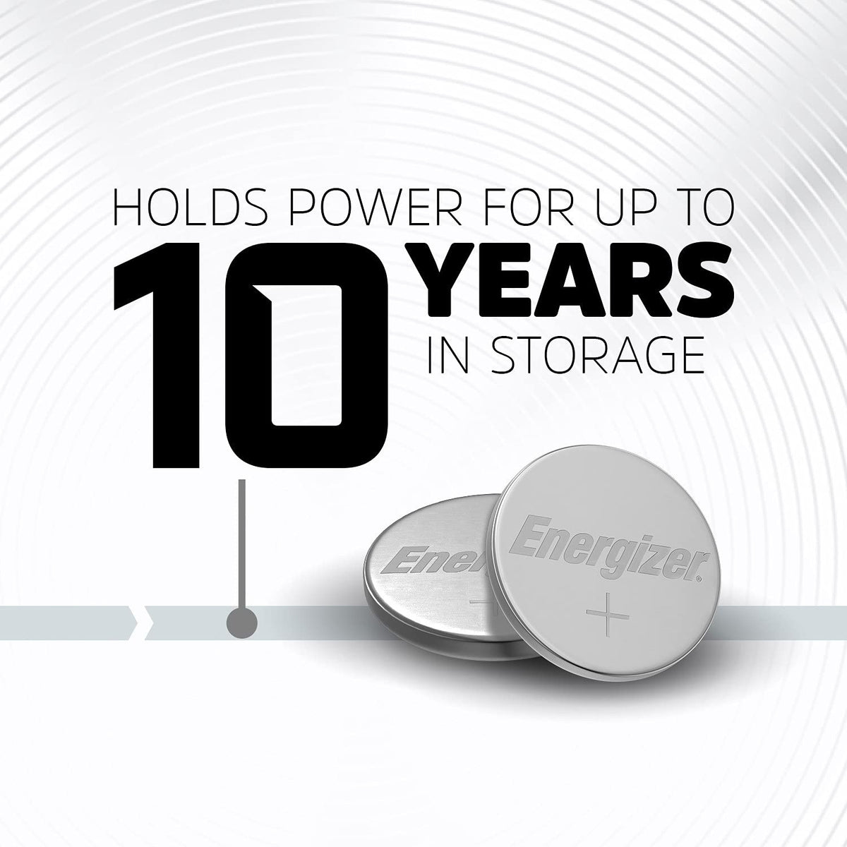 Energizer 1 Count (Pack of 1) / Black/Silver / 1 Coin & Button Cell