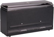 Traex 3821-06 Black Super Straw Boss 1-Sided Bulk Straw Dispenser