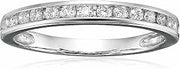 1/4 cttw Classic Diamond Wedding Band 14K White Gold Channel Set