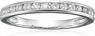 1/4 cttw Classic Diamond Wedding Band 14K White Gold Channel Set