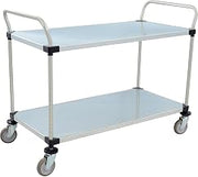 Nexel Galvanized Steel Utility Cart, 2 Shelves, 48x24x38