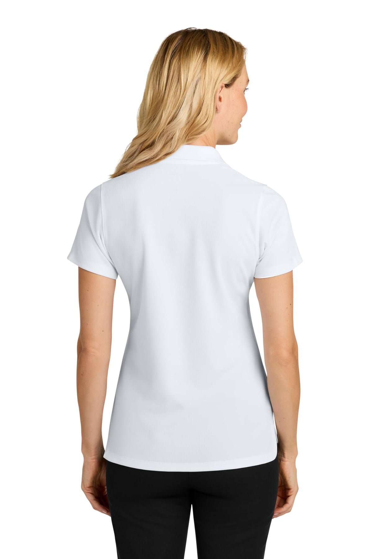 Women's Dry Zone Stain-Release Grid Polo White by Port Authority – 5X-Large, White, Model LK845