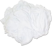Hospeco 45525BP New Bleached White T-Shirt Rags, Multi-Fabric, 25 lb Polybag (Case of 25)