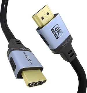 8K HDMI 2.1 Cable Ultra High Speed 48Gbps eARC Cord 6FT | Supports 8K@60Hz & 4K@120Hz, Dynamic HDR, Dolby Atmos for PS5 & TV
