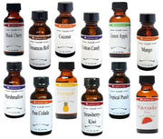 Flavors 1 Ounce Bottle 12 Pack Variety Bundle # by LorAnn Oils – 1 Ounce