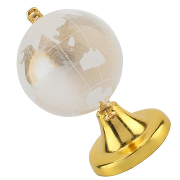 Round Crystal Glass Globe World Map Sphere Decor by Xixian – Gold, Model Xixianxrncwz8j7b-01
