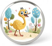 Emu Children's Illustration Style Lapel Pin | Novelty Hat Backpack Accessory - Fun Collectible Gift for Any Occasion