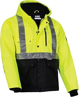 Ergodyne Unisex Glowear 8275 Heavy-duty Hi-vis Workwear Jacket - Sherpa Lined, Water-resistant, Type R, Class 2