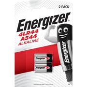 Battery 4LR44/A544 Alkaline by Energizer – 2 Count (Pack of 1), Alkaline, Silver, Model 4LR44 A54