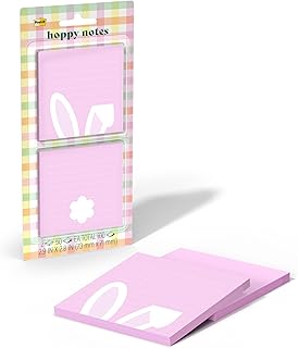 Post-it Cute Sticky Notes, 2.9 in x 2.8 in, 2 Note Pads, 50 Sheets Each