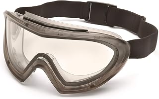 Pyramex Capstone Gray Direct/Indirect Goggle with Clear Anti-Fog Dual Lens