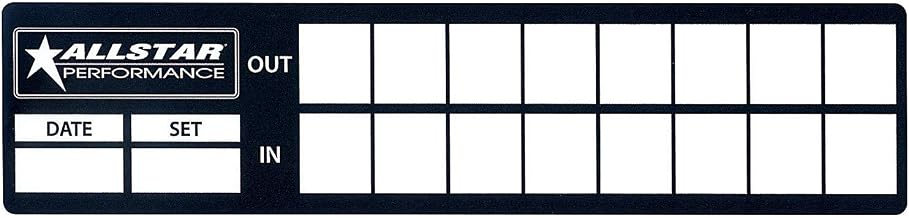 Allstar Performance ALL047-40 Tire Log Decals, 1 Pack