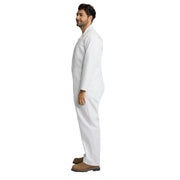 Men's Twill Action Back Coverall by Red Kap – Large, Polycotton, White, Model CT16WH RG L