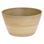 Wood-Look Serving Bowl Display Bowl by HUBERT – Plastic, Brown, Model H0195-BUTCHER